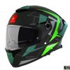 Casca integrala MT Thunder 4 SV Mountain B6 verde mat (ochelari soare integrati)