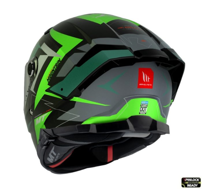 Casca integrala MT Thunder 4 SV Mountain B6 verde mat (ochelari soare integrati)