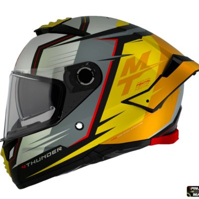Casca integrala MT Thunder 4 SV Pental B3 galben mat (ochelari soare integrati) Casca integrala MT Thunder 4 SV Pental B3 galben mat (ochelari soare integrati)