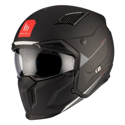 Casca MT Streetfighter SV S A1 negru mat (ochelari soare integrati)