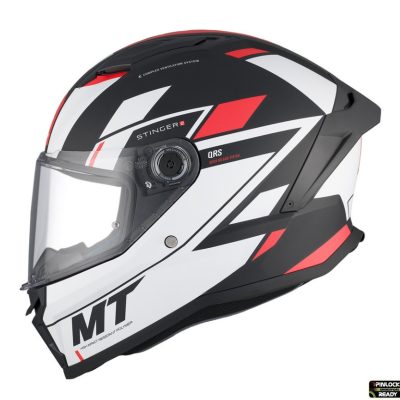 Casca integrala MT Stinger 2 Zivze B5 negru/alb/rosu mat Casca integrala MT Stinger 2 Zivze B5 negru/alb/rosu mat