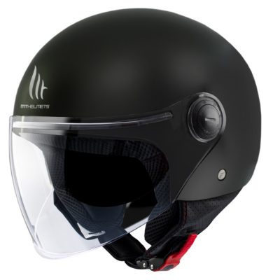 Casca open face motociclete MT Street S A1 negru mat Casca open face motociclete MT Street S A1 negru mat