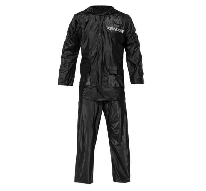Costum moto ploaie (geaca+pantaloni) Thor model S7 culoare: negru Costum moto ploaie (geaca+pantaloni) Thor model S7 culoare: negru