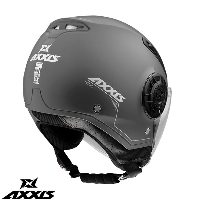 Casca Axxis model Metro A2 titanium mat (open face)
