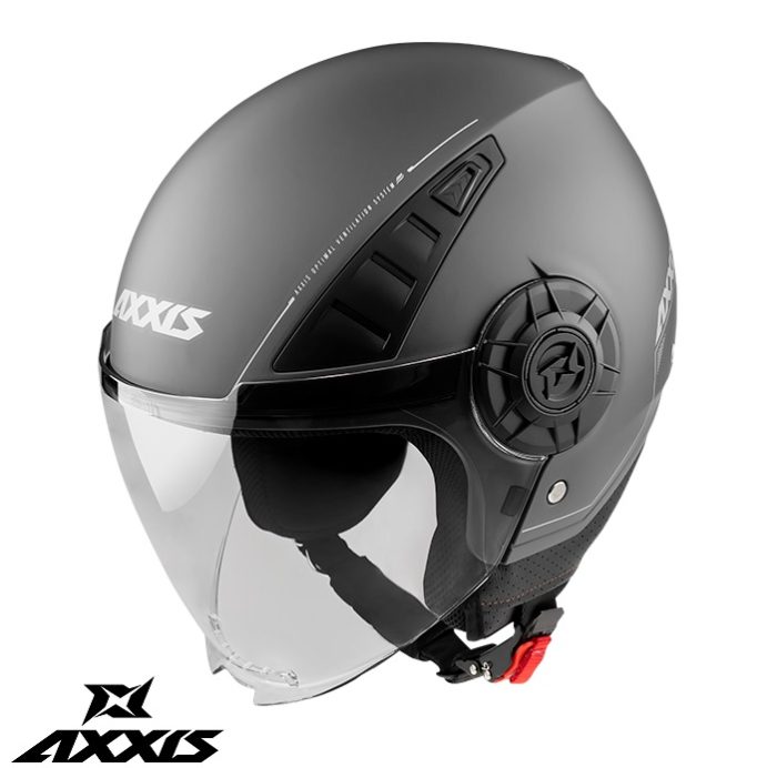 Casca Axxis model Metro A2 titanium mat (open face)
