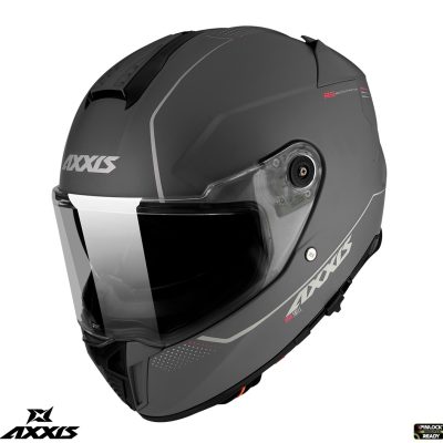 Casca integrala Axxis Hawk SV A2 titanium mat (ochelari soare integrati)
