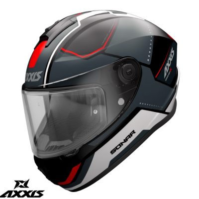 Casca integrala Axxis model Draken S Sonar B15 rosu mat