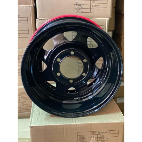 Jante din tabla offroad cu BEADLOCK 16x8J 6x139.7 ET-35 CB110 compatibile cu NISSAN PATROL,NISSAN NAVARA ,MITSUBISHI PAJERO,MITSUBISHI L200 si TOYOTA LANDCRUISER