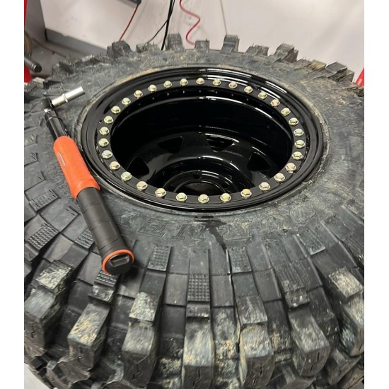 Jante din tabla offroad cu BEADLOCK Negru 15x10J 6x139.7 ET-50 CB110 compatibile cu Nissan ,Opel,Toyota,Mitsubischi si Ford