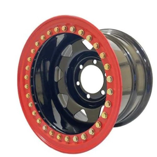 Jante din tabla offroad cu BEADLOCK 16x8J 6x139.7 ET-35 CB110 compatibile cu NISSAN PATROL,NISSAN NAVARA ,MITSUBISHI PAJERO,MITSUBISHI L200 si TOYOTA LANDCRUISER