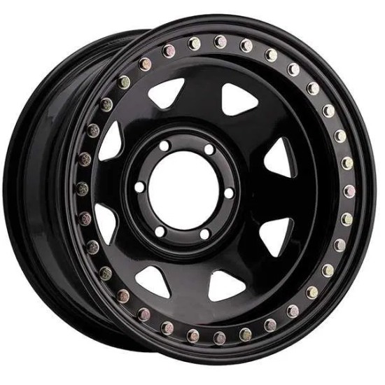 Jante din tabla offroad cu BEADLOCK Negru 15x10J 6x139.7 ET-50 CB110 compatibile cu Nissan ,Opel,Toyota,Mitsubischi si Ford
