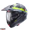 Casca modulabila (flip-up)/adventure Caberg model Tourmax X SV Sarabe L1 gun metal (titanium)/negru/galben fluor mat Pinlock ready Casca modulabila (flip-up)/adventure Caberg model Tourmax X SV Sarabe L1 gun metal (titanium)/negru/galben fluor mat Pinlock ready