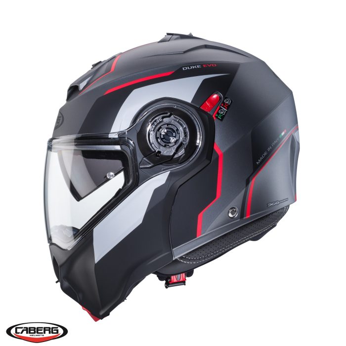 C0KB60L2-Casca-modulabila-flip-up-Caberg-model-Duke-Evo-SV-gun-metal-titanium-negru-rosu-mat-Pinlock-ready-lentila-Pinlock-inclusa-2 Casca modulabila (flip-up) Caberg model Duke Evo Move L2 SV gun metal (titanium)/negru/rosu mat Pinlock ready