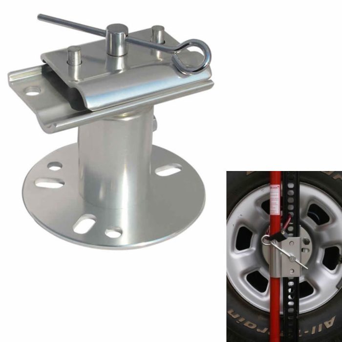 Suport prindere cric off road hi-lift pe roata de rezerva din aluminiu