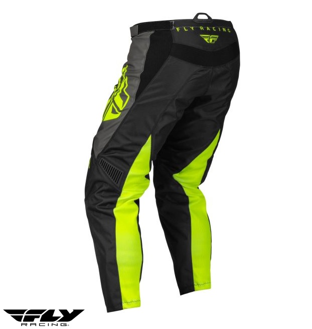 Pantaloni motociclete cross-enduro Fly Racing model F-16 culoare: negru/galben fluor