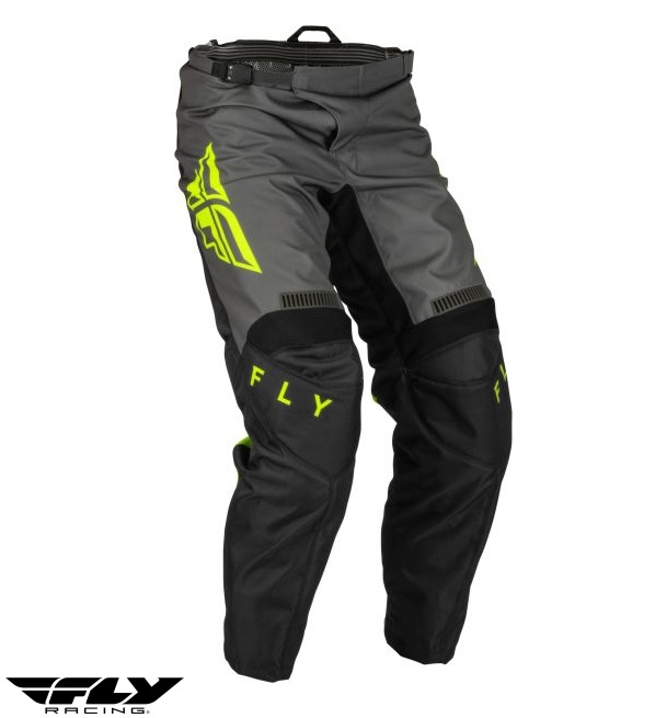 Pantaloni motociclete cross-enduro Fly Racing model F-16 culoare: negru/galben fluor