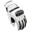 Manusi motociclete barbati piele Unik Racing model C-12 culoare: alb/negru Manusi motociclete barbati piele Unik Racing model C-12 culoare: alb/negru