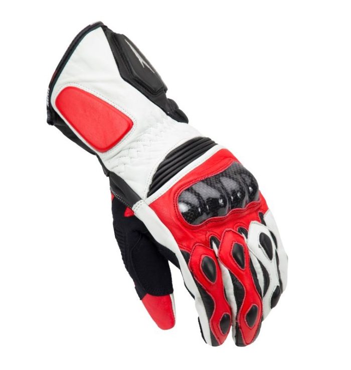 Manusi racing barbati Unik Racing model R-4 carbon culoare: rosu