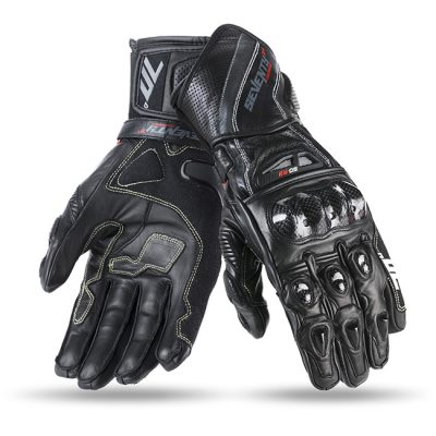 Manusi barbati racing vara Seventy model SD-R2 negru/gri
