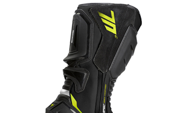 Ghete (cizme) moto Racing Unisex Seventy model SD-BR1 culoare: negru/galben fluor