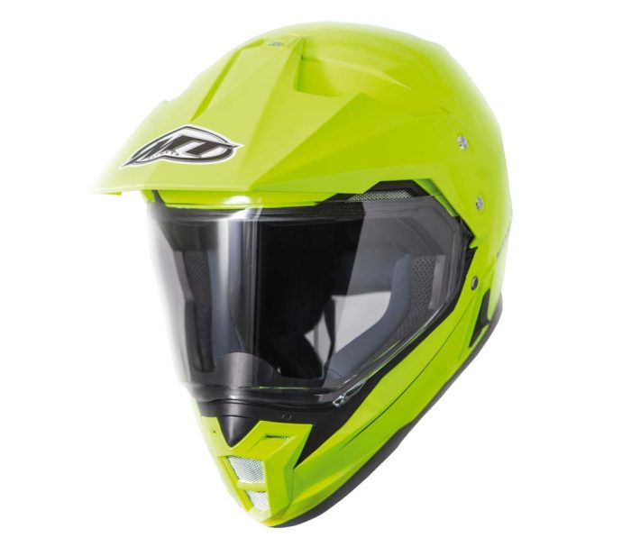Synchrony-Duo-Sport-galben-fluor-3 Casca off road motociclete MT Synchrony Duo Sport galben fluor lucios cu viziera (ochelari soare integrati)