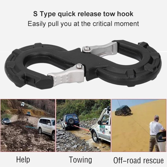 UNI-SH d Carlig dublu S de remorcare off road 10000kg