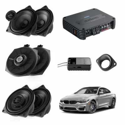 Pachet sistem audio Plug&Play Audison dedicat BMW K4M X4M + Amplificator SR 4.300 520W + Conectica dedicata Audison Prima Pachet sistem audio Plug&Play Audison dedicat BMW K4M X4M + Amplificator SR 4.300 520W + Conectica dedicata Audison Prima