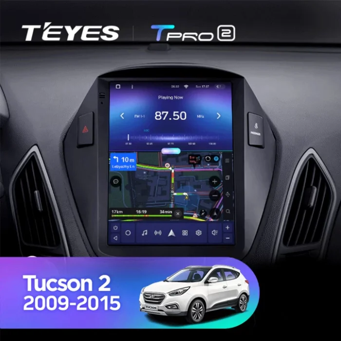 e8a9_tucson_split_screen_1280x720 Navigatie Auto Teyes Tip Tesla TPRO 2 Hyundai Tucson 2 2009-2015 4+64GB 9.7" QLED Octa-core 1.8Ghz, Android 4G Bluetooth 5.1 DSP