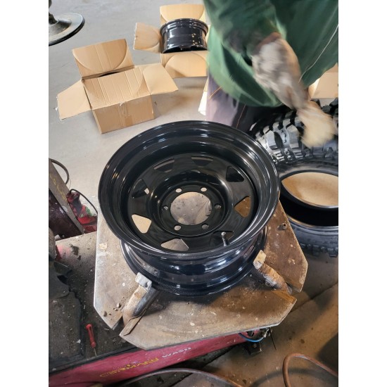 Jante din tabla offroad 15x7J 6x139.7 ET -25 CB110 compatibile cu Nissan,Opel,Toyota,Mitubischi si Ford