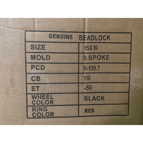Jante din tabla offroad cu BEADLOCK 15x10J 6x139.7 ET-50 CB110 compatibile cu Nissan ,Opel,Toyota,Mitsubischi si Ford