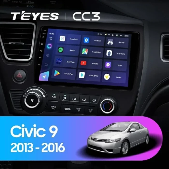 p_0743836970030_civic_9_2013_2016_1280x720 Navigatie Auto Teyes CC3 Honda Civic 9 2011-2017 4+32GB 9" QLED Octa-core 1.8Ghz Android 4G Bluetooth 5.1 DSP