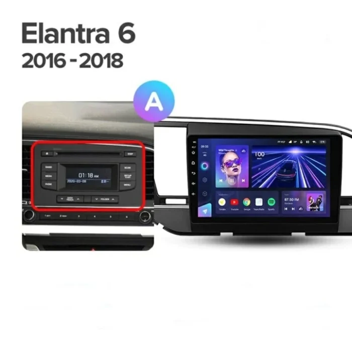 p_0743836971433_elantra_6_2016_2018_a_1280x720 Navigatie Auto Teyes CC3 2K Hyundai Elantra 6 2015-2018 4+32GB 9.5" QLED Octa-core 2Ghz Android 4G Bluetooth 5.1 DSP