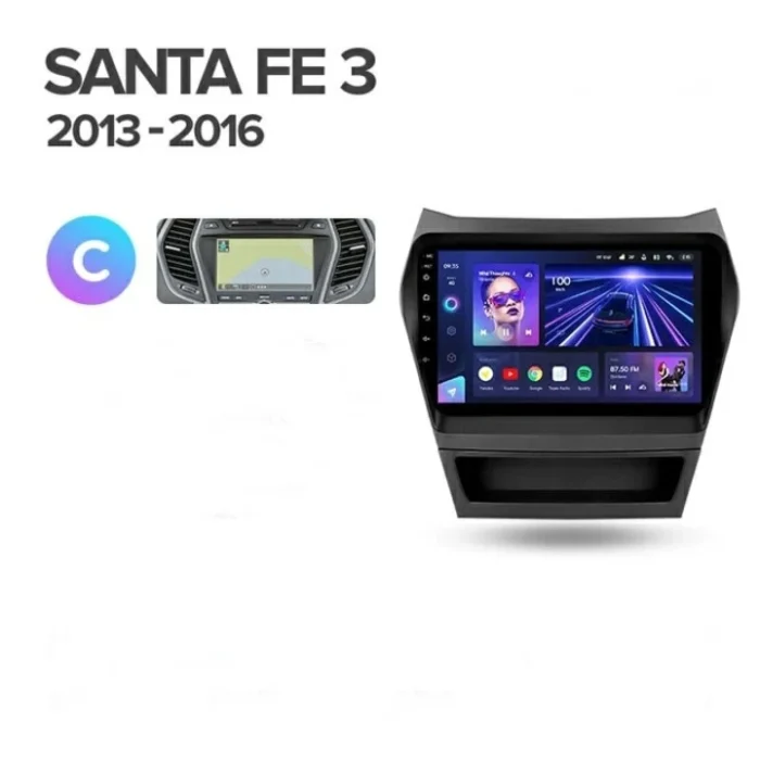 p_0743836972898_santa_fe_3_2013_2016_c_1280x720 Navigatie Auto Teyes CC3 2K Hyundai Santa Fe 3 2013-2018 6+128GB 9.5" QLED Octa-core 2Ghz Android 4G Bluetooth 5.1 DSP