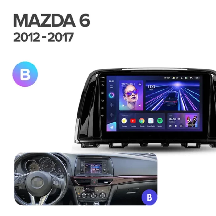 Navigatie Auto Teyes CC3 2K Mazda 6 2012-2017 4+32GB 9.5" QLED Octa-core 2Ghz Android 4G Bluetooth 5.1 DSP
