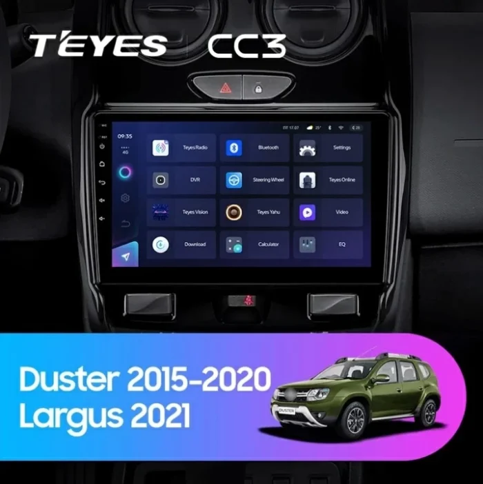 p_0743836983924_duster_2015_2020_1_1280x720 Navigatie Auto Teyes CC3 Dacia Duster 1 2013-2017 6+128GB 9" QLED Octa-core 1.8Ghz Android 4G Bluetooth 5.1 DSP
