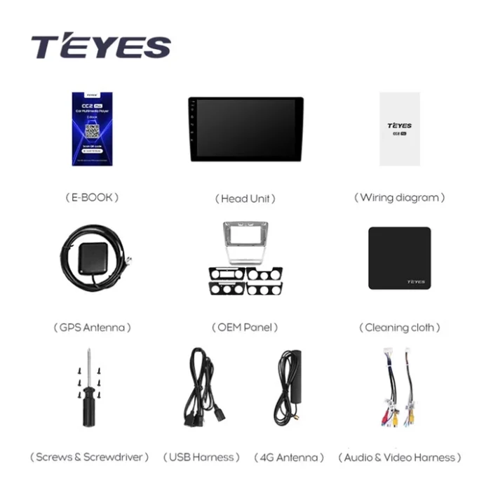 Navigatie Auto Teyes CC2 Plus Skoda Octavia 2 2004-2013 4+64GB 10.2" QLED Octa-core 1.8Ghz Android 4G Bluetooth 5.1 DSP