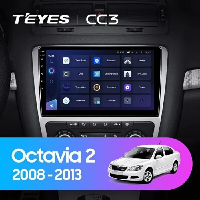 p_0743836986871_octavia_2_a5_2008_2013_1_1280x720 Navigatie Auto Teyes CC3 2K Skoda Octavia 2 2004-2013 4+64GB 10.36" QLED Octa-core 2Ghz Android 4G Bluetooth 5.1 DSP