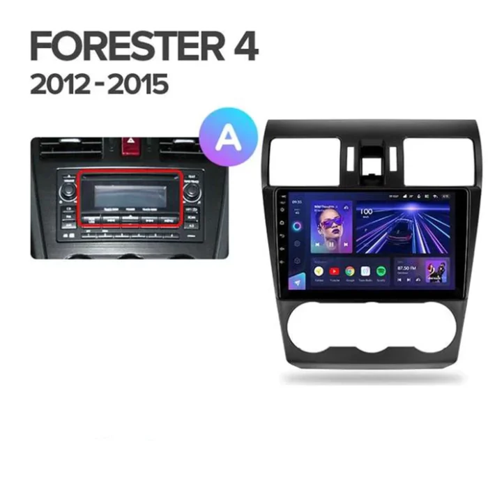 Navigatie Auto Teyes CC2 Plus Subaru Forester 4 2012-2018 4+64GB 9" QLED Octa-core 1.8Ghz Android 4G Bluetooth 5.1 DSP