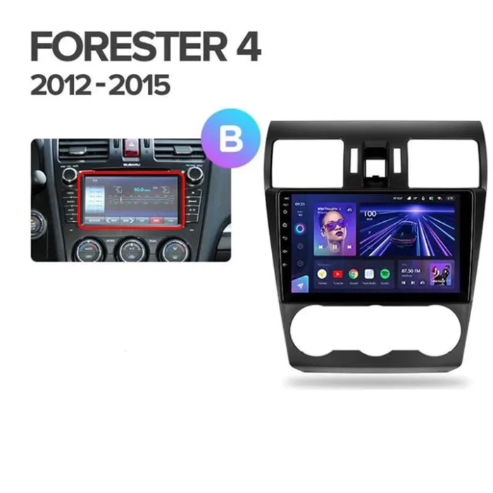 Navigatie Auto Teyes CC2 Plus Subaru Forester 4 2012-2018 4+64GB 9" QLED Octa-core 1.8Ghz Android 4G Bluetooth 5.1 DSP