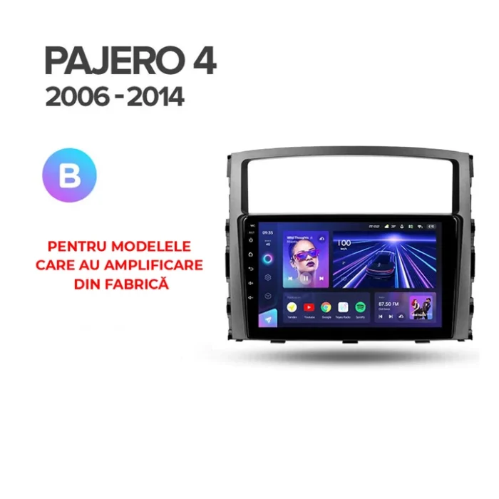 p_0743837002297_mitsubishi_pajero_4_v80_v90_2006_2014pajero_a_b_1280x720 Navigatie Auto Teyes X1 WiFi Mitsubishi Pajero 4 V90 2006-2021 2+32GB 9" IPS Quad-core 1.3Ghz Android Bluetooth 5.1 DSP