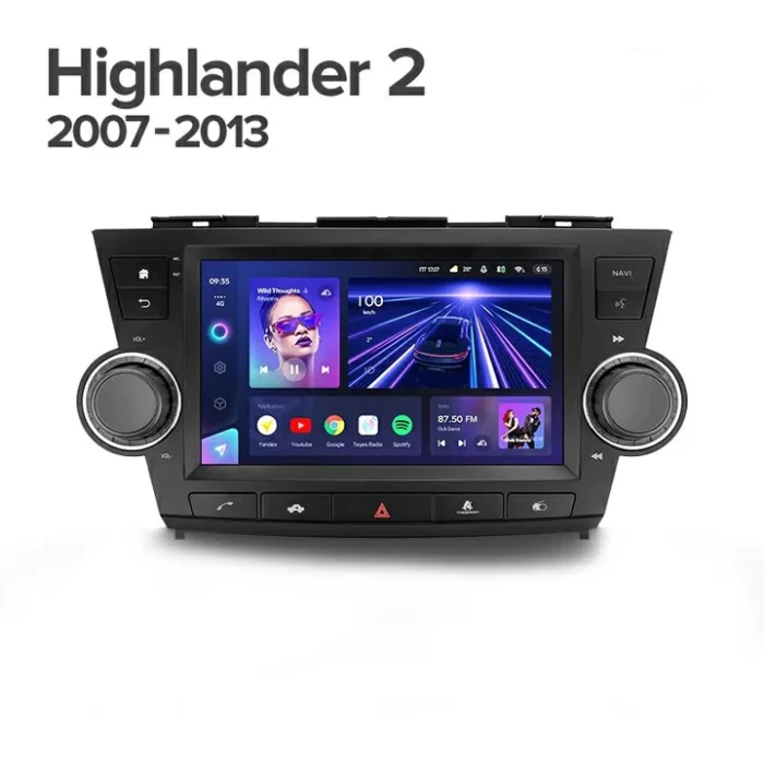 p_0743837005243_highlander_2_2007_varianta_a_1280x720 Navigatie Auto Teyes CC2 Plus Toyota Highlander 2 2007-2013 4+64GB 10.2" QLED Octa-core 1.8Ghz, Android 4G Bluetooth 5.1 DSP