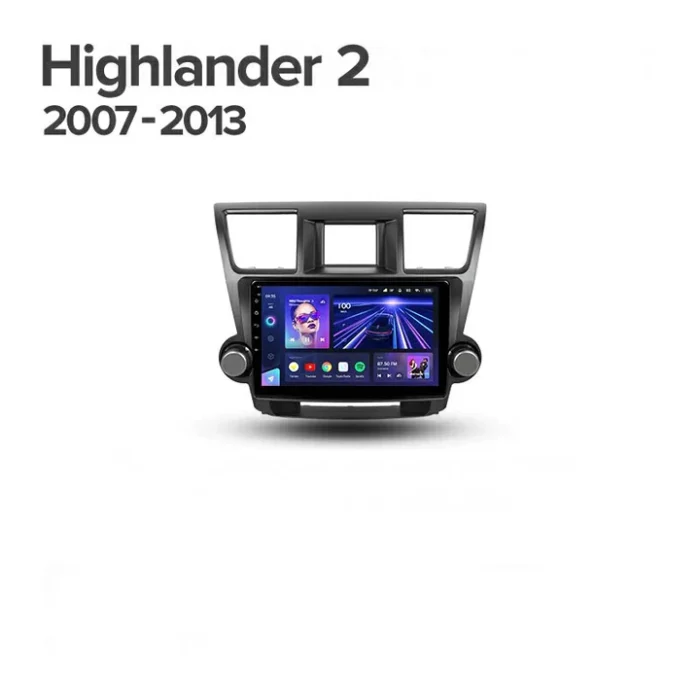 p_0743837005267_highlander_2_2007_varianta_b_1280x720 Navigatie Auto Teyes X1 4G Toyota Highlander 2 2007-2013 2+32GB 10.2" IPS Octa-core 1.6Ghz, Android 4G Bluetooth 5.1 DSP
