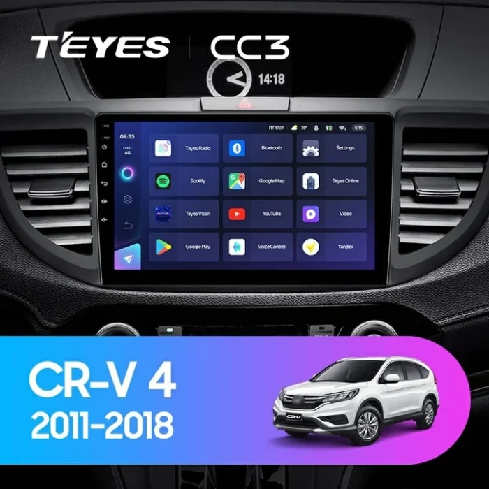 p_0743837006929_cr_v_4_rm_re_2011_2018_1280x720 Navigatie Auto Teyes X1 WiFi Honda CR-V 4 2011-2016 2+32GB 10.2" IPS Quad-core 1.3Ghz Android Bluetooth 5.1 DSP