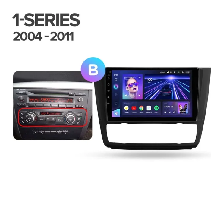 p_0755249821151_seria_1_2004_2011_b_1280x720 Navigatie Auto Teyes CC3L BMW Seria 1 E82 2004-2011 4+64GB 9" IPS Octa-core 1.6Ghz, Android 4G Bluetooth 5.1 DSP