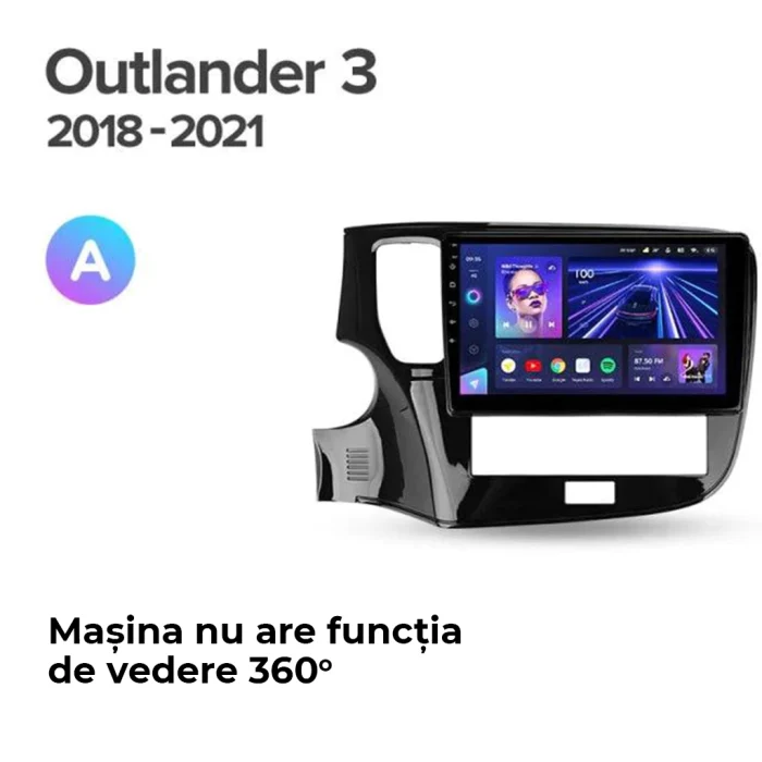 p_0755249824633_outlander_2018_2021_a_1280x720 Navigatie Auto Teyes CC3L Mitsubishi Outlander 3 2018-2021 4+64GB 10.2" IPS Octa-core 1.6Ghz, Android 4G Bluetooth 5.1 DSP