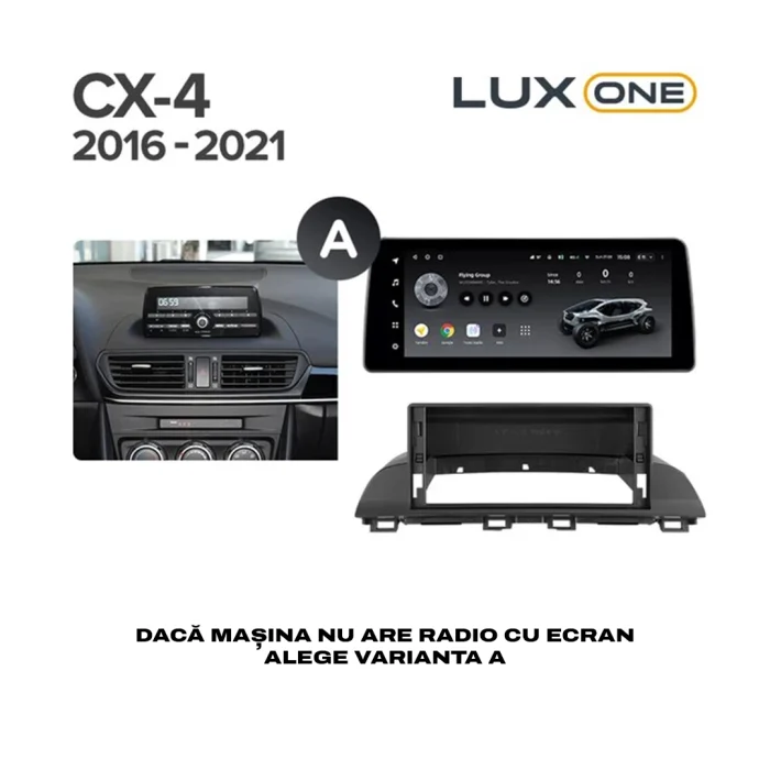 Navigatie Auto Teyes Lux One Mazda CX-4 2016-2020 6+128GB 12.3" IPS Octa-core 2Ghz, Android 4G Bluetooth 5.1 DSP