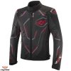 Geaca (jacheta) motociclete barbati Racing/Roadster Ixon vara model Demoniak MS culoare: negru/rosu