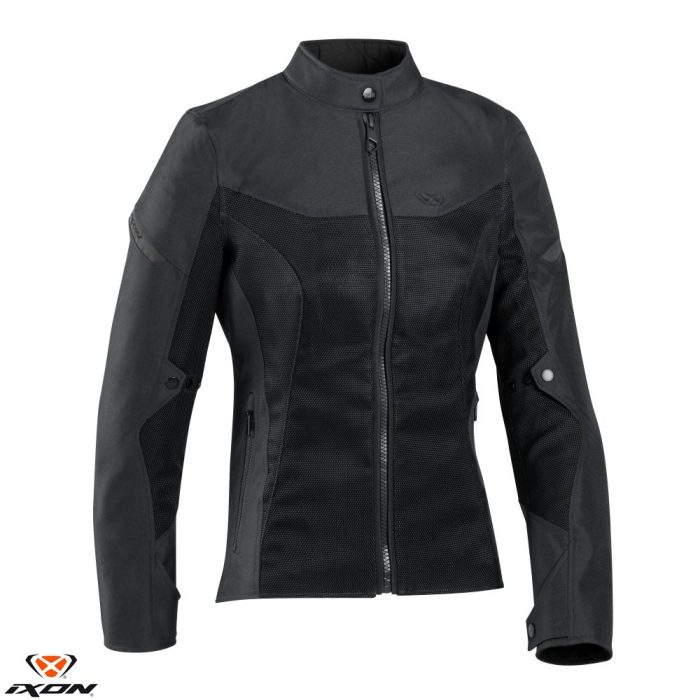 Geaca (jacheta) motociclete femei Racing/Roadster Ixon vara model Fresh LS culoare: negru