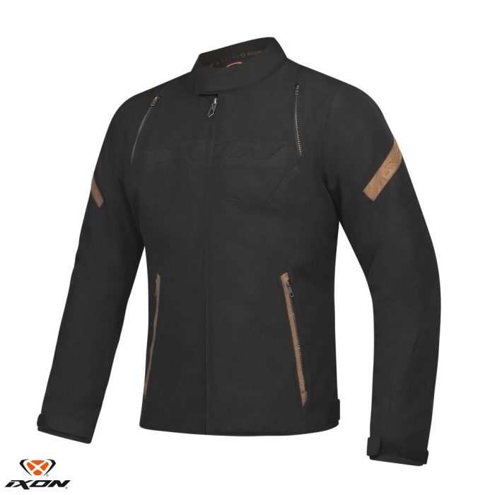 Geaca (jacheta) motociclete barbati Urban/Heritage Ixon mid-season model Striker Retro WP MS culoare: negru/maro