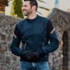 Geaca (jacheta) motociclete barbati Urban/Heritage Ixon mid-season model Striker Retro WP MS culoare: negru/navy/maro